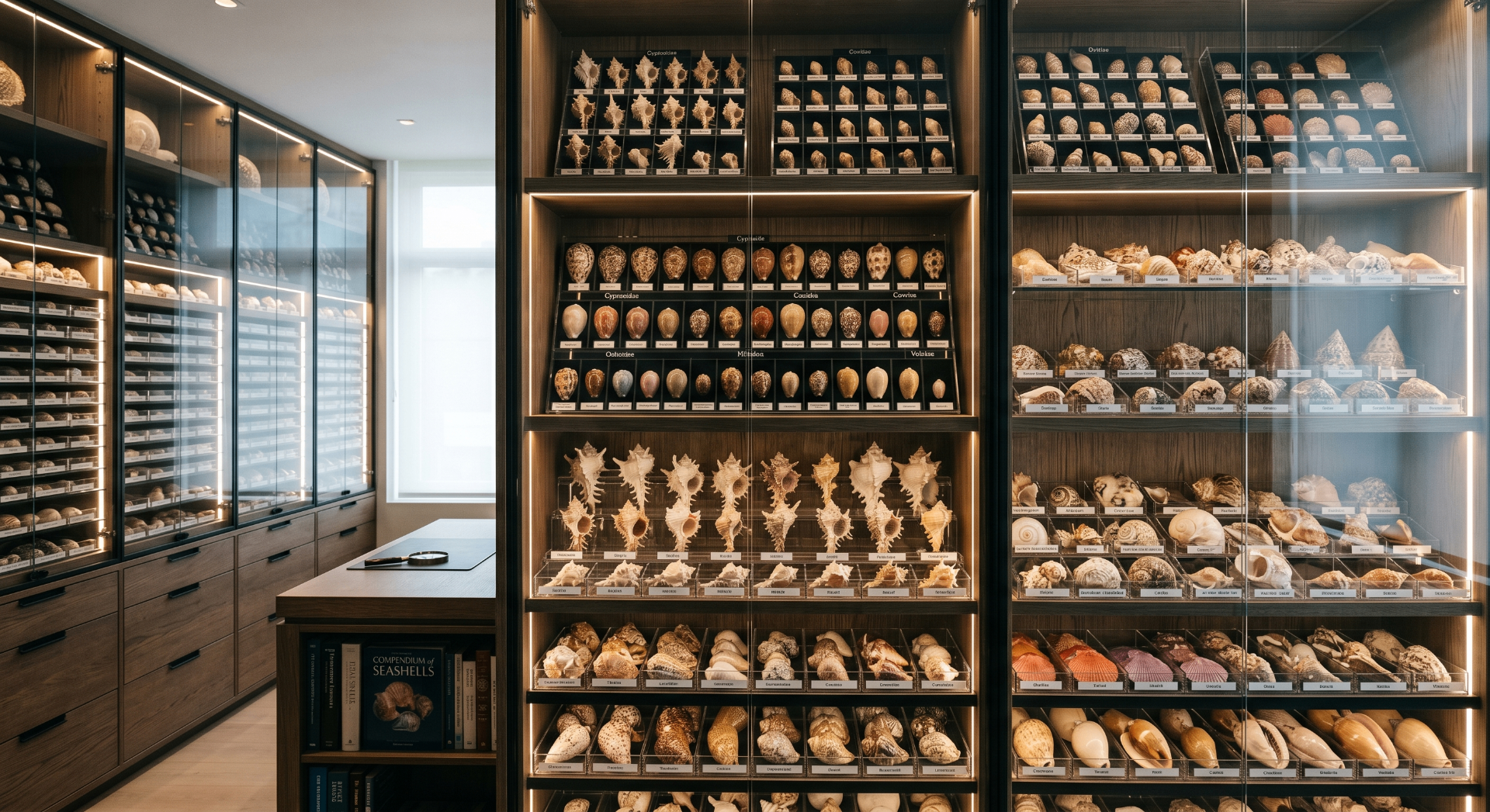 Seashell specimens
