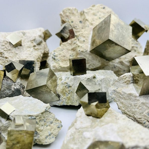 Pyrite cube specimen from Navajún, Spain
